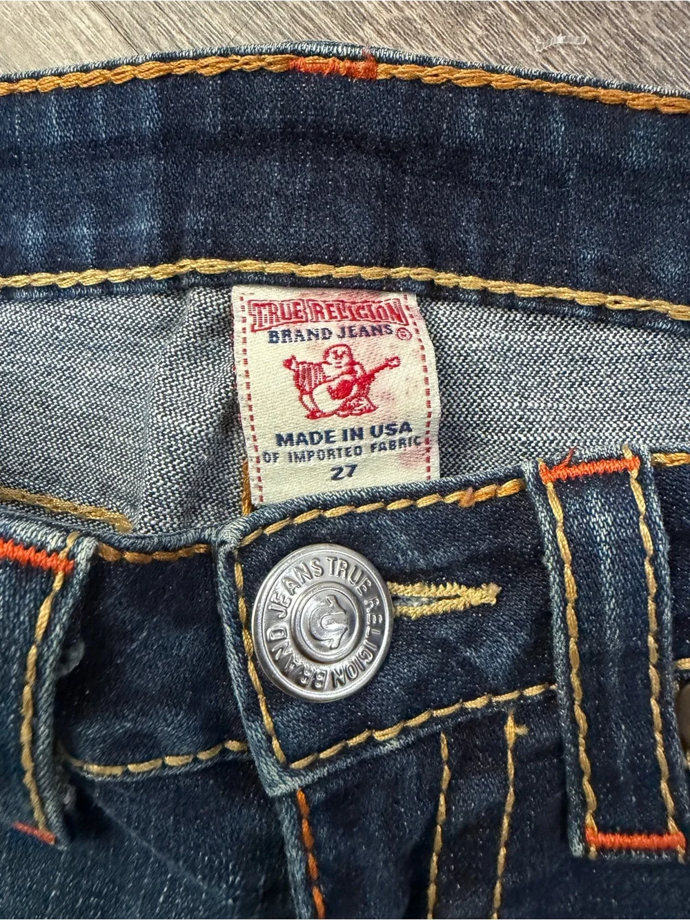 True Religion Dark Wash Bootcut Jeans